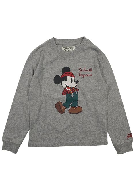 T-shirt bambino grigia in cotone MC2 SAINT BARTH | 01640I/ANGRIGIO