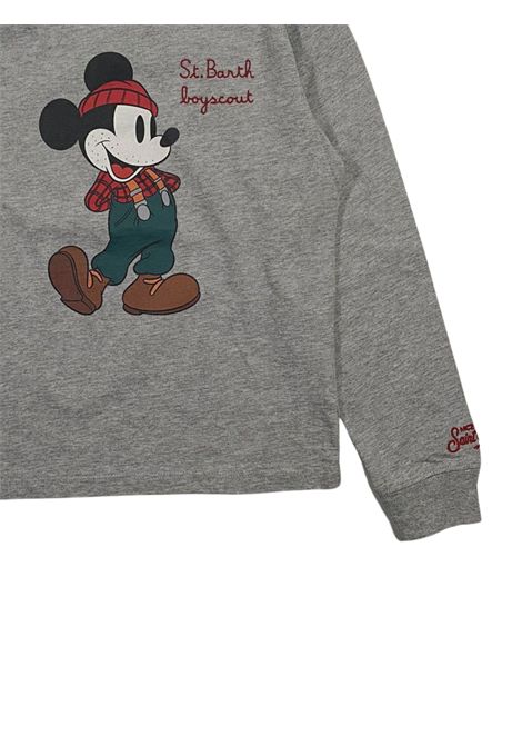 T-shirt bambino grigia in cotone MC2 SAINT BARTH | 01640I/ANGRIGIO