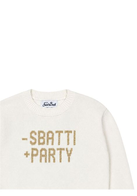 Cream wool sweater for girls MC2 SAINT BARTH | 01902I/ANPANNA