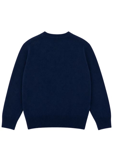 Blue wool sweater for children MC2 SAINT BARTH | 02010I/ANBLU