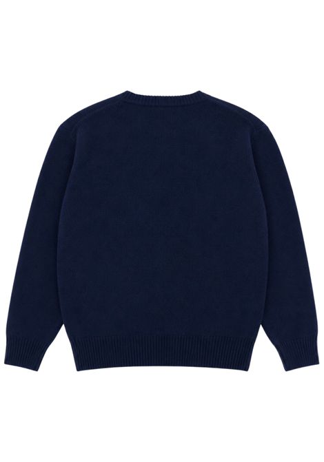 Blue wool sweater for children MC2 SAINT BARTH | 04190I/ANBLU