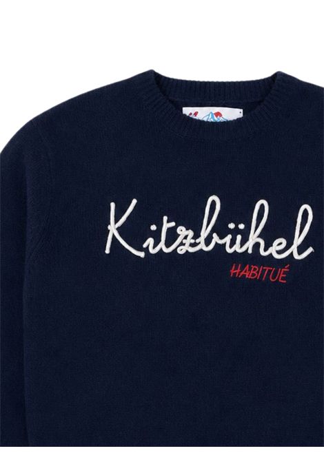 Blue wool sweater for children MC2 SAINT BARTH | 04190I/ANBLU