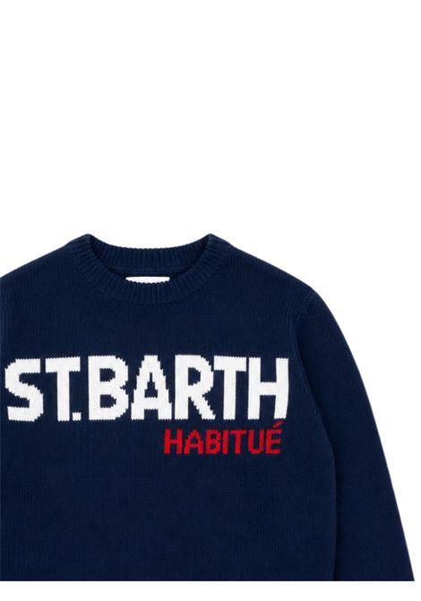 Blue wool sweater for children MC2 SAINT BARTH | 04572I/ANBLU