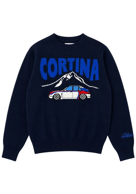 Blue wool sweater for children MC2 SAINT BARTH | DOU000602435I/DEBBLU
