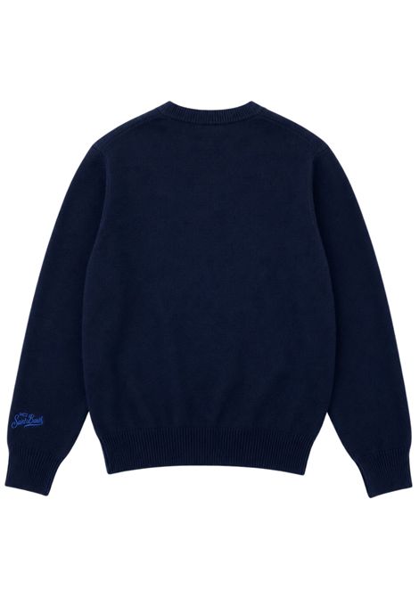 Blue wool sweater for children MC2 SAINT BARTH | DOU000602435I/DEBBLU