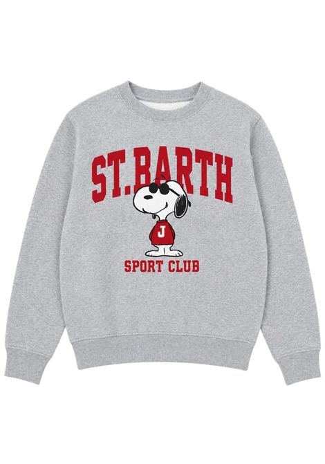 Grey cotton sweatshirt for children MC2 SAINT BARTH | HUT000400426I/DEBGRIGIO