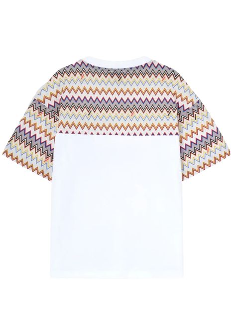 T-shirt unisex bianca in cotone MISSONI | MX8P11/ANBIANCO