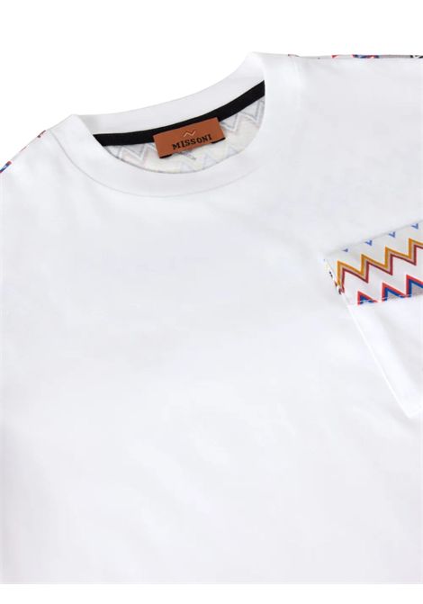 T-shirt unisex bianca in cotone MISSONI | MX8P11/ANBIANCO