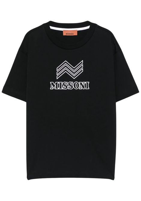 T-shirt unisex nera in cotone MISSONI | MX8P31/ANNERO