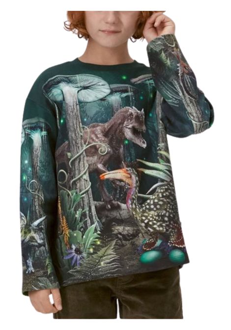 T-shirt bambino verde in cotone MOLO | 125489/DEVERDE