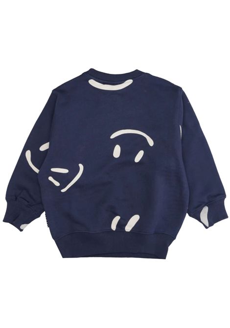 Felpa bambino blu in cotone MOLO | 1W24J20333/DEBLU