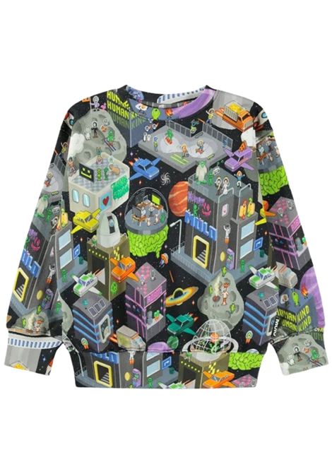 Multicolored cotton sweatshirt for children MOLO | 1W25J203/DEMULTICOLOR