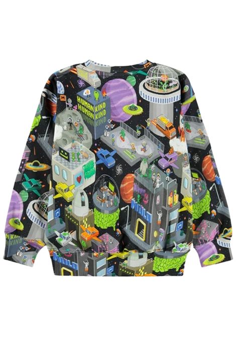 Multicolored cotton sweatshirt for children MOLO | 1W25J203/DEMULTICOLOR