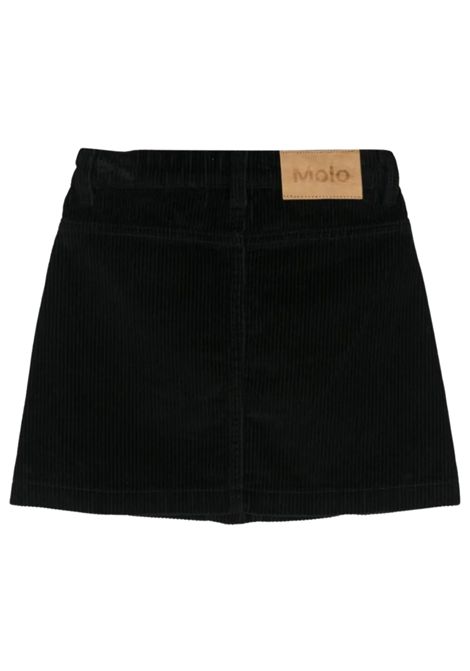 Gonna bambina nera in velluto MOLO | 2W24D111/DENERO