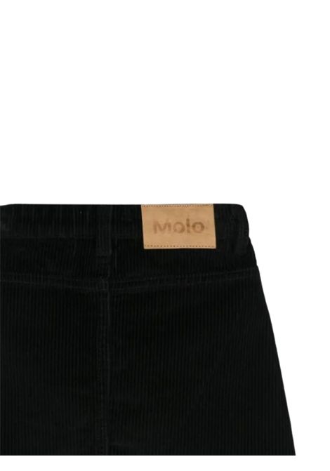 Gonna bambina nera in velluto MOLO | 2W24D111/DENERO