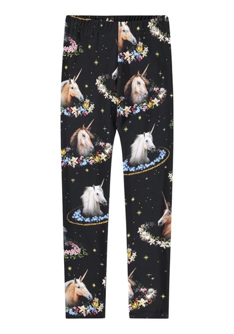 Leggins bambina nero in cotone MOLO | 2W25F204/DENERO