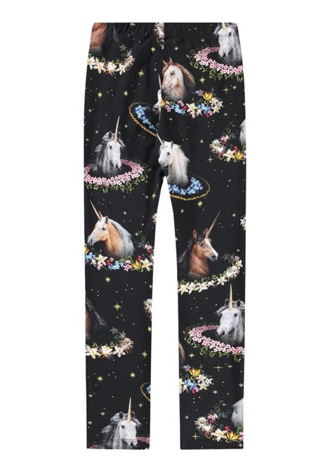 Leggins bambina nero in cotone MOLO | 2W25F204/DENERO