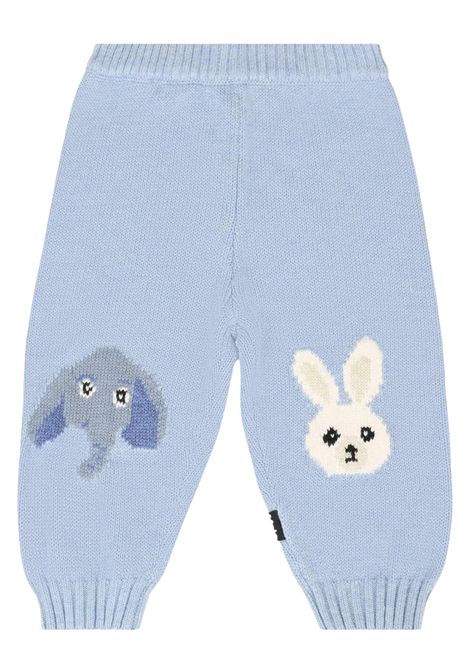 Pantalone neonato in lana e cotone MOLO | 6W25I2066/DEAZZURRO