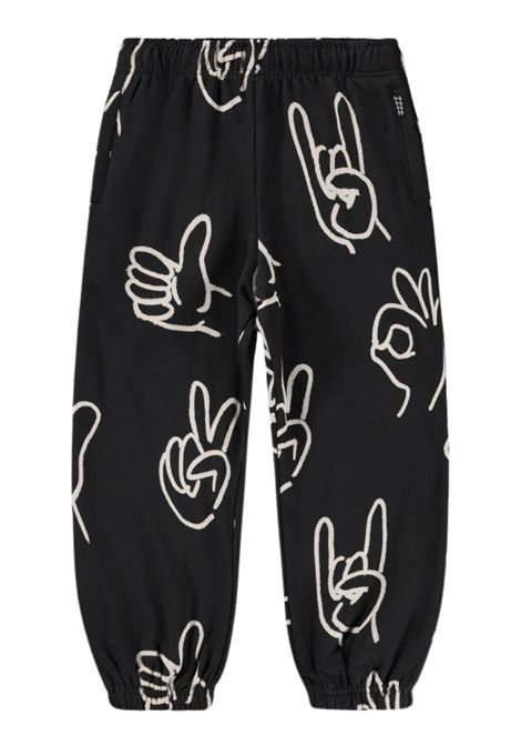 Pantalone unisex nero in cotone MOLO | 6W25I2088/DENERO