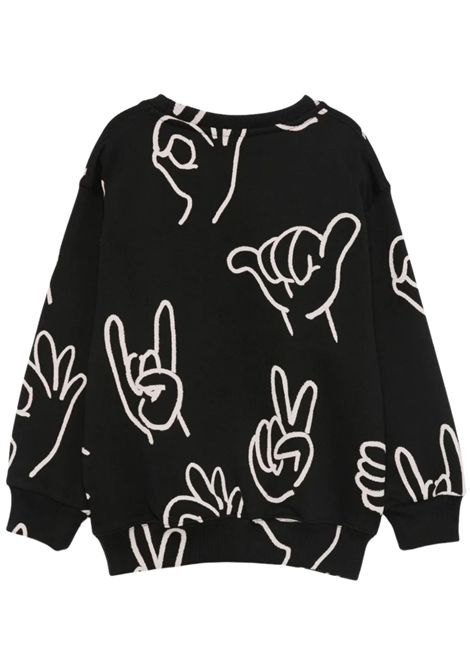 Felpa unisex nera in cotone MOLO | 6W25J204/DENERO