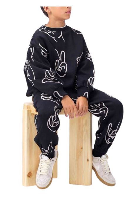 Felpa unisex nera in cotone MOLO | 6W25J204/DENERO