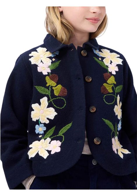 Giubbino bambina blu in lana MOLO | HARMONEY/DEBBLU