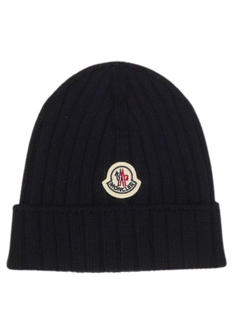 Blue wool children's hat Moncler | 3B00006/MABLU