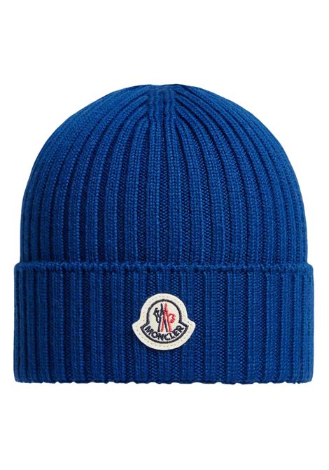 Cappello bambino blu in lana Moncler | 3B00009/MABLU ELETTRICO