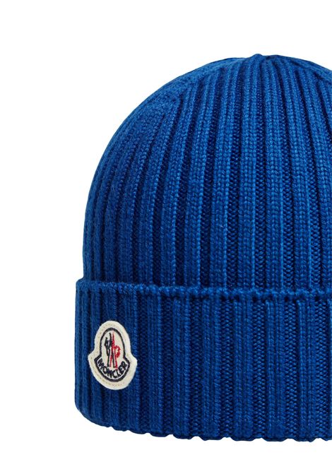 Cappello bambino blu in lana Moncler | 3B00009/MABLU ELETTRICO