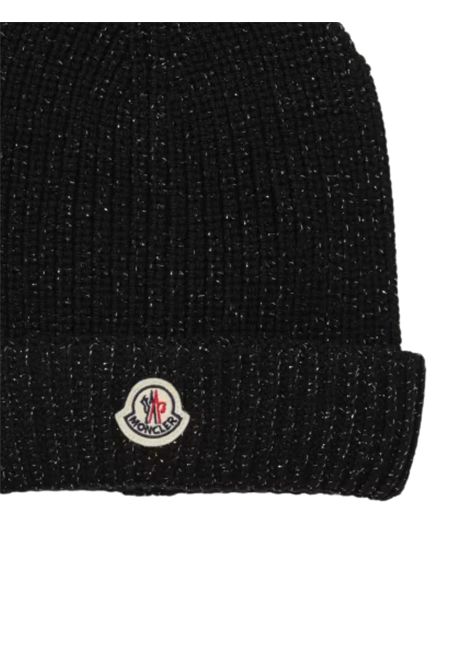 Cappello bambina nero in lana Moncler | 3B00021/MANERO