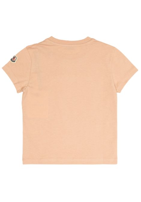 T-shirt bambina rosa in cotone Moncler | 8C00016/MAROSA