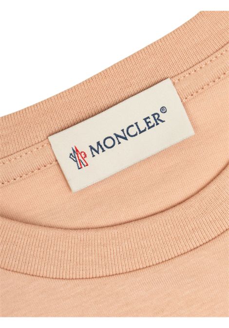 T-shirt bambina rosa in cotone Moncler | 8C00016/MAROSA