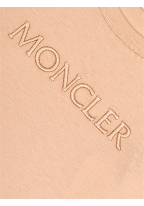 T-shirt bambina rosa in cotone Moncler | 8C00016/MAROSA