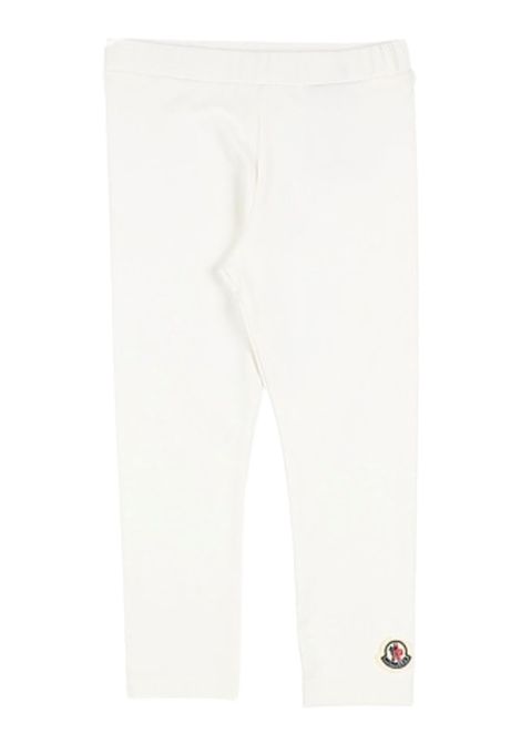 Leggins neonata panna in cotone Moncler | 8H00002/MAPANNA