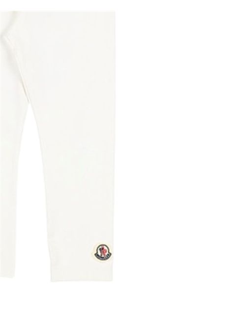 Leggins neonata panna in cotone Moncler | 8H00002/MAPANNA