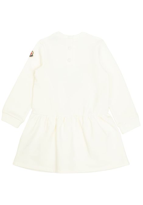 Abito neonata panna in cotone Moncler | 8I00004/MAPANNA