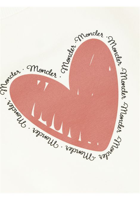 Abito neonata panna in cotone Moncler | 8I00004/MAPANNA