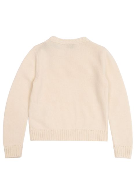 Maglione bambina panna in lana Moncler | 9C00002/MAPANNA