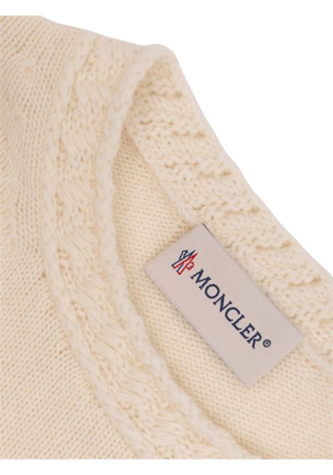 Maglione bambina panna in lana Moncler | 9C00002/MAPANNA