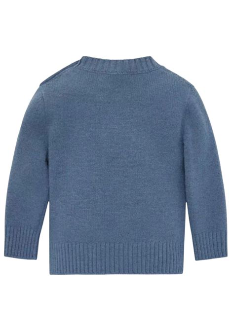 Blue wool baby sweater Moncler | 9C00007/MABLU