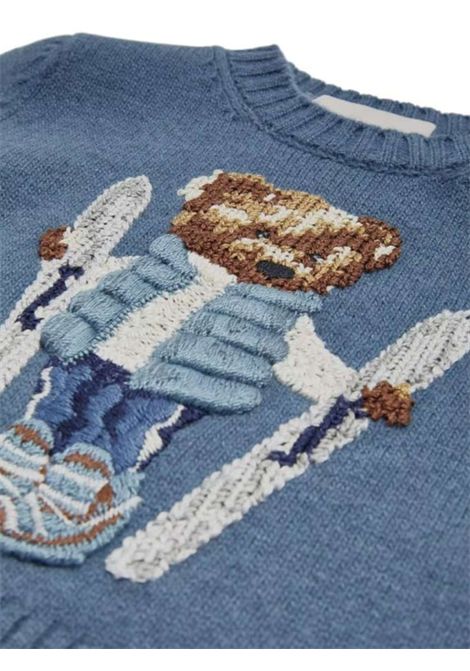 Blue wool baby sweater Moncler | 9C00007/MABLU