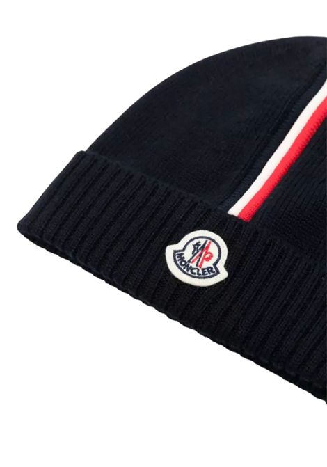 Cappello bambino blu in lana Moncler | J29513/MABLU