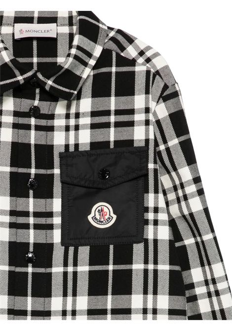 Black cotton shirt for children Moncler | K2F00004/MANERO