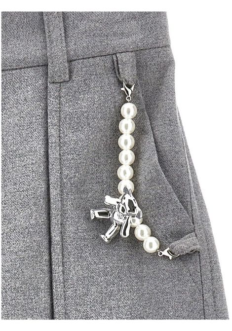 Girls' grey cotton trousers Monnalisa | 11F4146159/ANGRIGIO