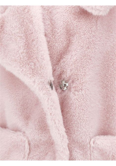 Cappotto pelliccia bambina rosa Monnalisa | 17F104/ANROSA