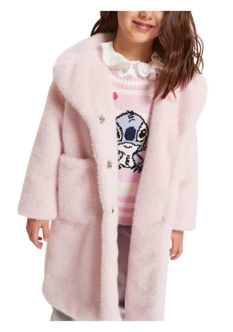 Cappotto pelliccia bambina rosa Monnalisa | 17F104/ANROSA