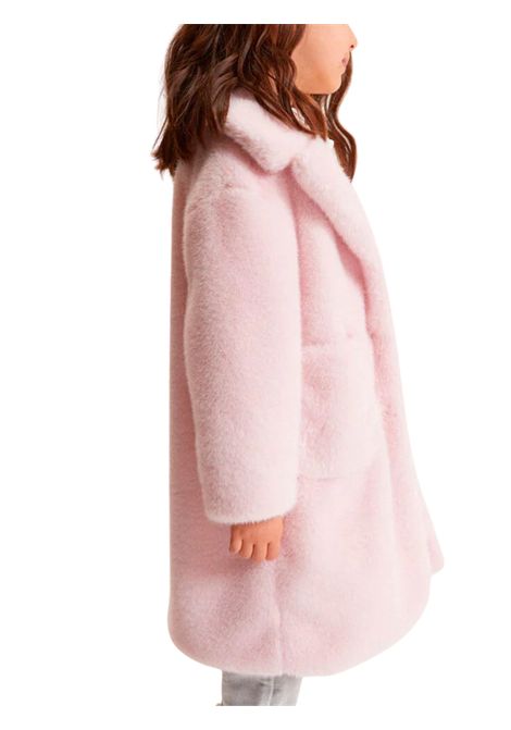 Cappotto pelliccia bambina rosa Monnalisa | 17F104/ANROSA