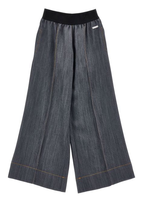 Pantalone bambina jeans grigio Monnalisa | 17F4026208/ANGRIGIO