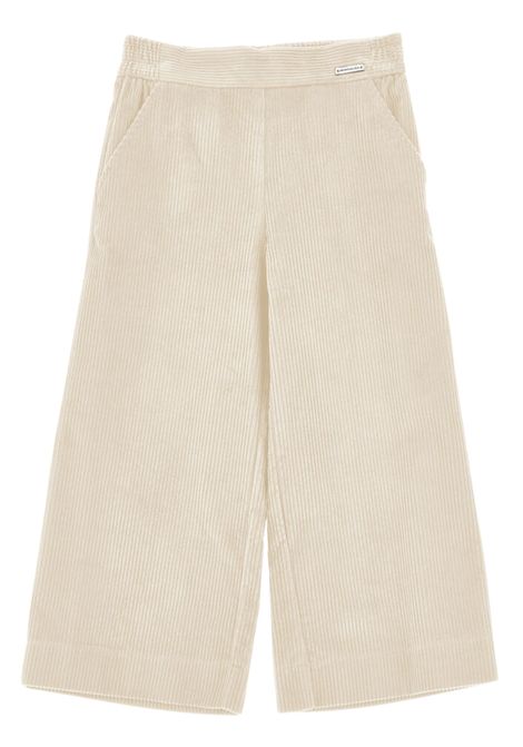 Pantalone bambina beige in cotone Monnalisa | 17F404/ANBEIGE