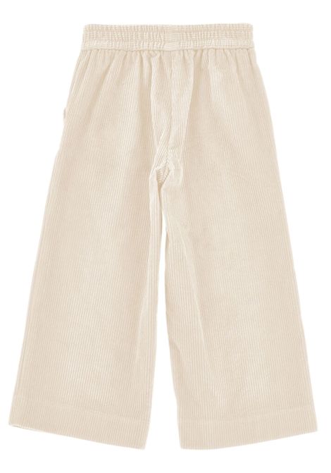 Pantalone bambina beige in cotone Monnalisa | 17F404/ANBEIGE